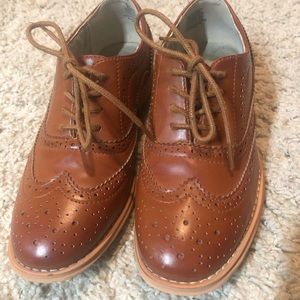 Cognac Oxford shoes- Great Condition- Size 7.5